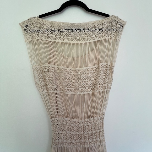 Callahan Cream Fringe Maxi Dress - Picture 10 of 16